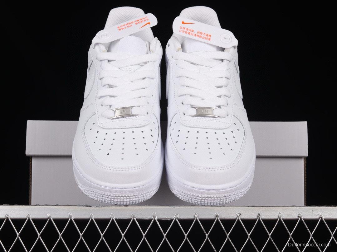Nike Air Force 1 '07 Low Classic All-White Low-Top Casual Sneakers - CW2288-111