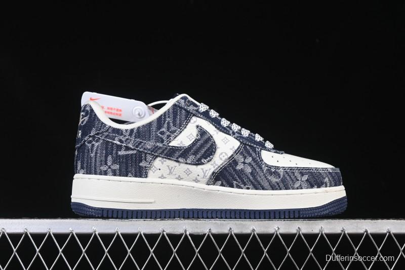 Nike Air Force 1 '07 Low LV Collaboration White Blue Casual Sneakers - YF9511-812