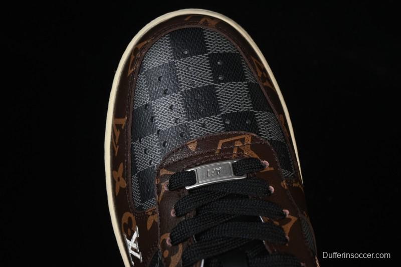 Nike Air Force 1 '07 Low LV Collaboration Coffee Gray Casual Sneakers - SC0601-563