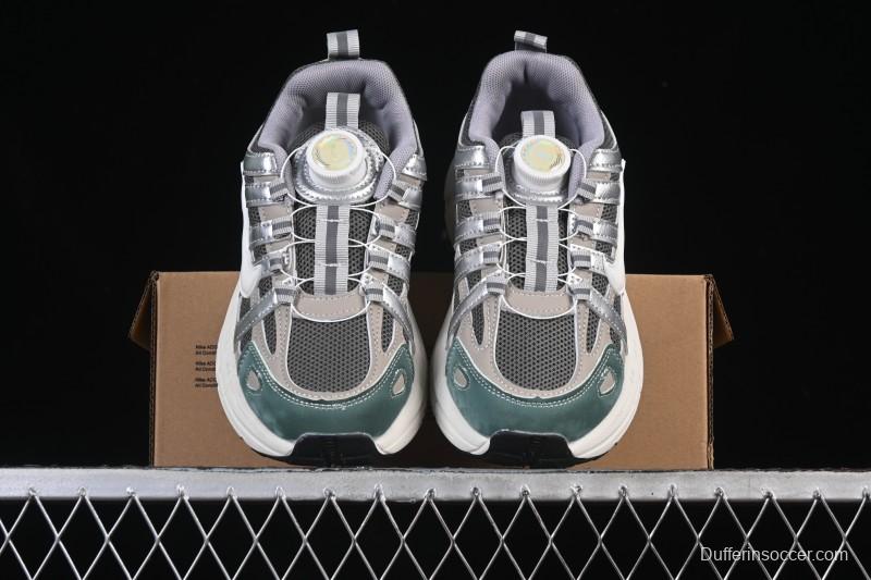 Nike P-6000 Retro Casual Sports Kids Shoes - Gray Green White Swoosh