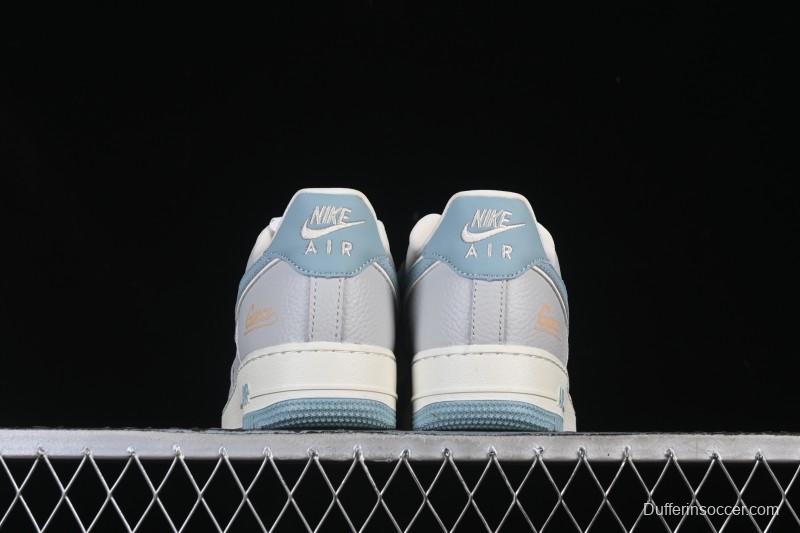 Nike Air Force 1'07 Low Gucci Collaboration Gray Blue Casual Sneakers - YF9511-800