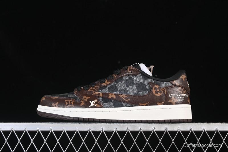 Nike Travis Scott x Fragment Design x Air Jordan 1 Low OG SP AJ1 Low-top Casual Sneakers SC0601-051