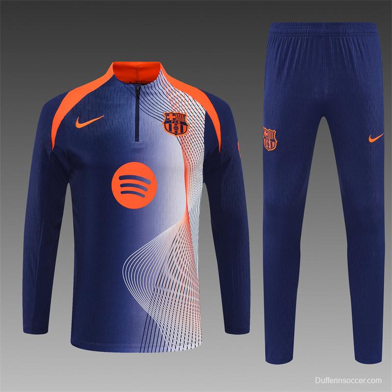 25/26 Barcelona Blue Orange Camouflage T90 Short Sleeve Jersey+Shorts