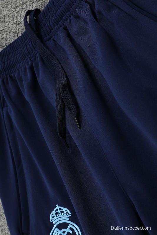 25/26 Real Madrid Blue Hoodie +Long Pants