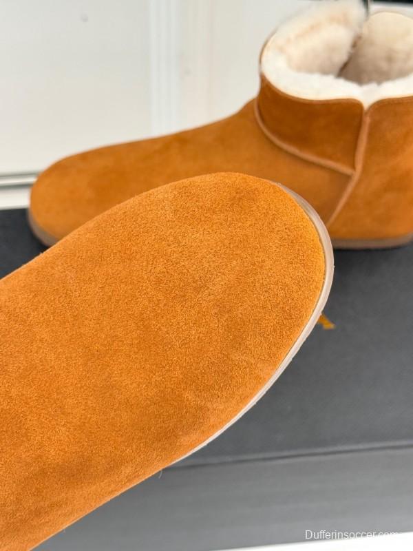 ALAIA Minimalist Side Zipper Retro Snow Boots - KFY00320