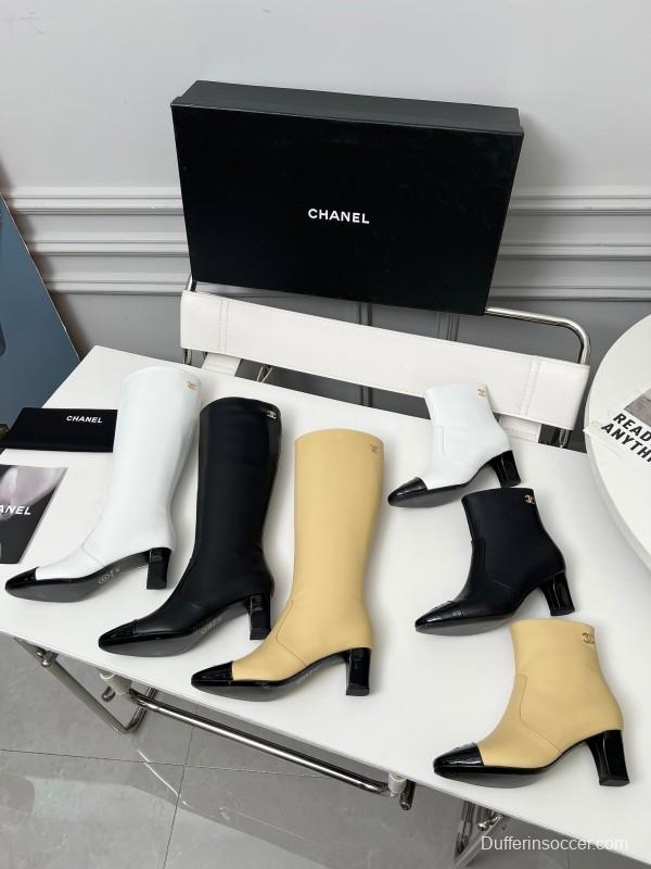 Chanel 2025/SS Double C High Heel Fashion Boots - LY00370/LY00400