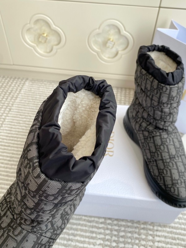 Dior Frost Ankle Boots Wool Platform Snow Boots - KFY00300