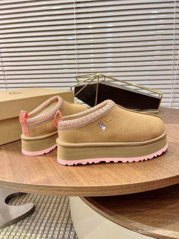 UGG Tazz Platform Wool Slipper Boots - MJ00230