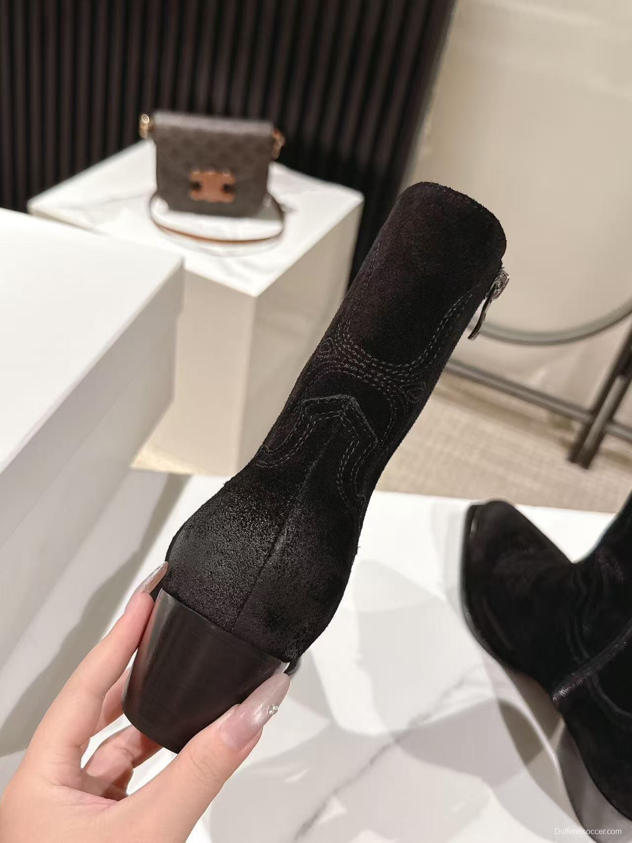 CELINE Fall/Winter 2025 Retro Fashion Ankle Boots - LY00440