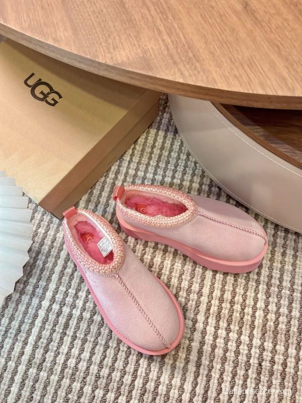 UGG Tazz Platform Wool Slippers - MJ00230