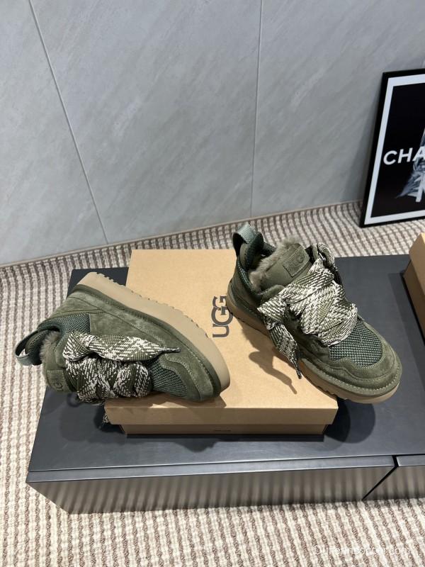 UGG Platform Sneakers Series Round Toe Chunky Sole Casual Shoes - MJ00270