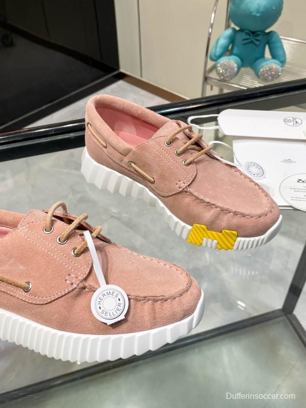 Hermès Classic Casual Sports Shoes with Exaggerated H Logo and Heightening Design - LY00300