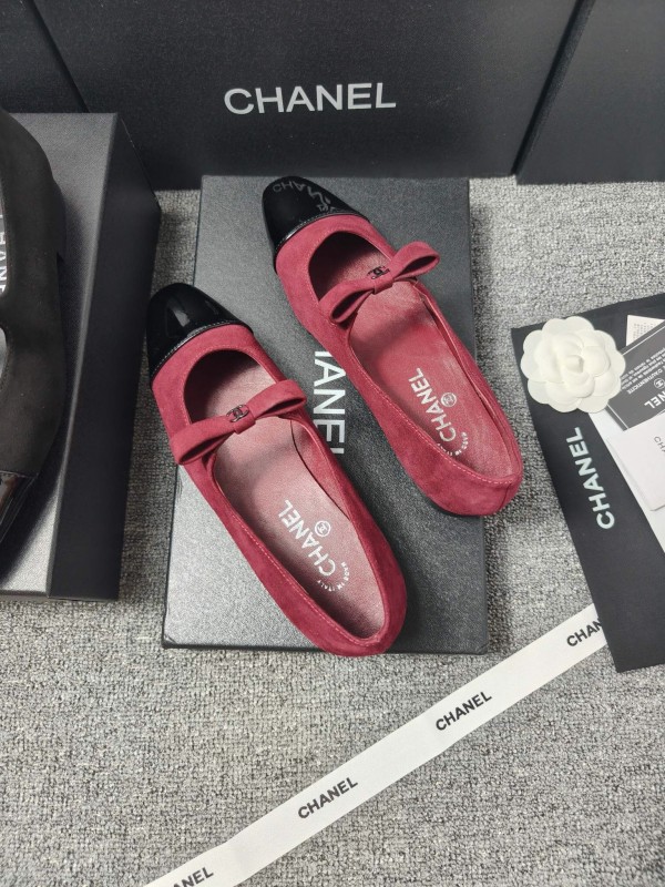 Chanel Classic Slingback Bow Flats - LY00290