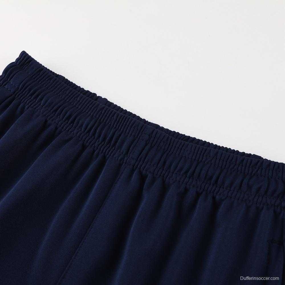 23/24 PSG Royal Blue S-2XL Half Zipper Jacket+Long Pants