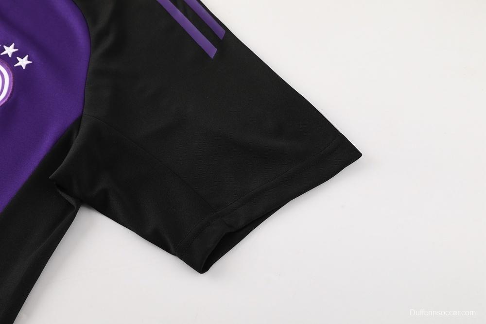 2025 Germany Purple Short Sleeve+Soccer Shorts