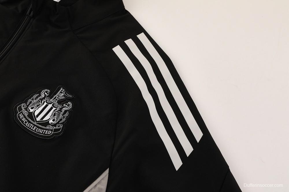 25/26 Newcastle United Black S-3XL Half Zipper Jacket+Long Pants