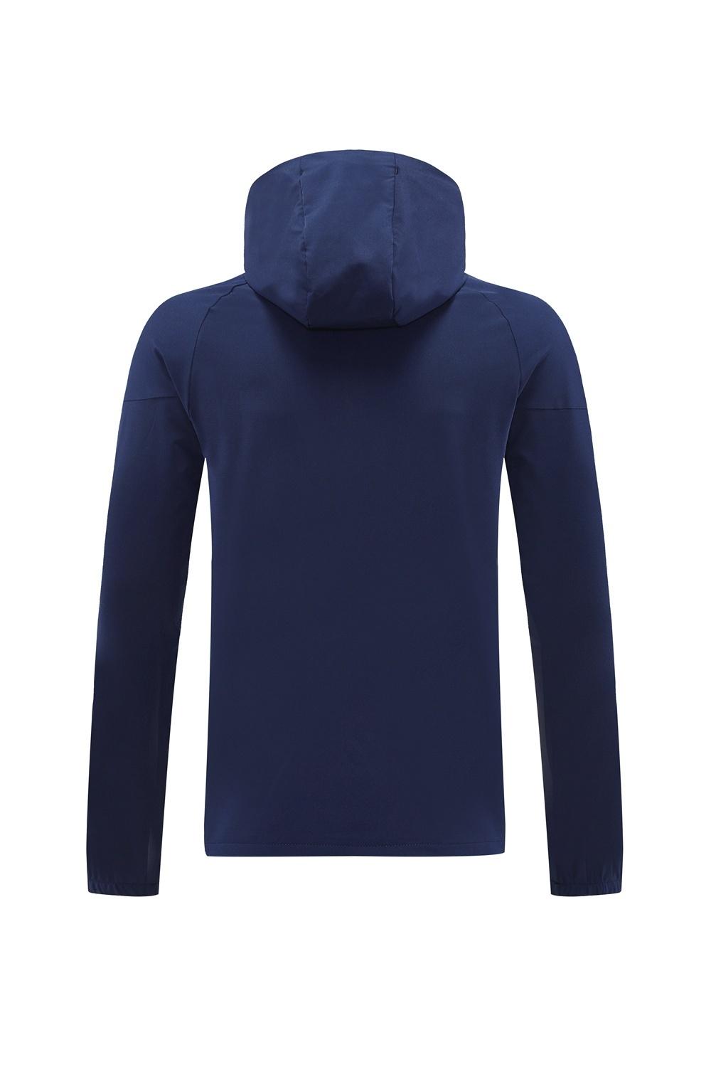 2025 Adidas Royal Blue Half Zipper Jacket+Long Pants S-2XL