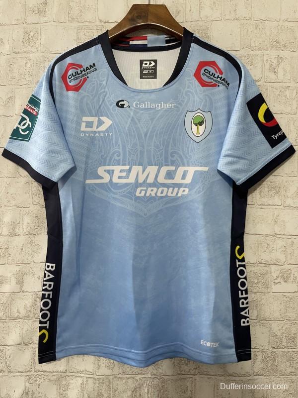 25/26 Worcester Warriors Sky Blue with Floral Pattern Jersey