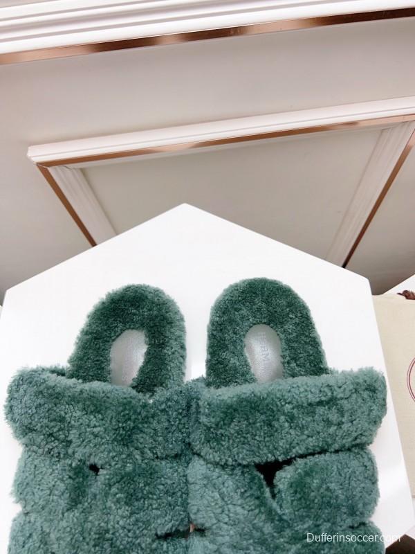 H Love Second Uncle Shoe Fur Slippers - LY00270