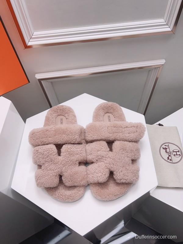 H Erijus Shoes 2025/SS Teddy Wool Slippers - LY00270