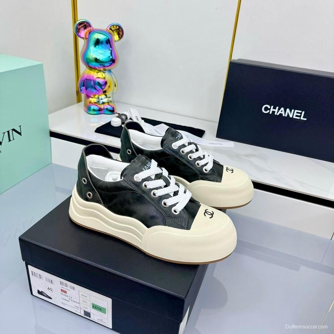 Chanel 2025 SS Panda Loafers Bread Shoes Original Calfskin - LY00320