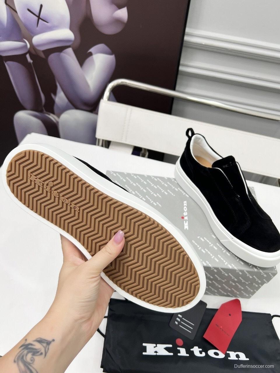 Kiton 2025/SS Slip-On Casual Men's Shoes - KFY00320