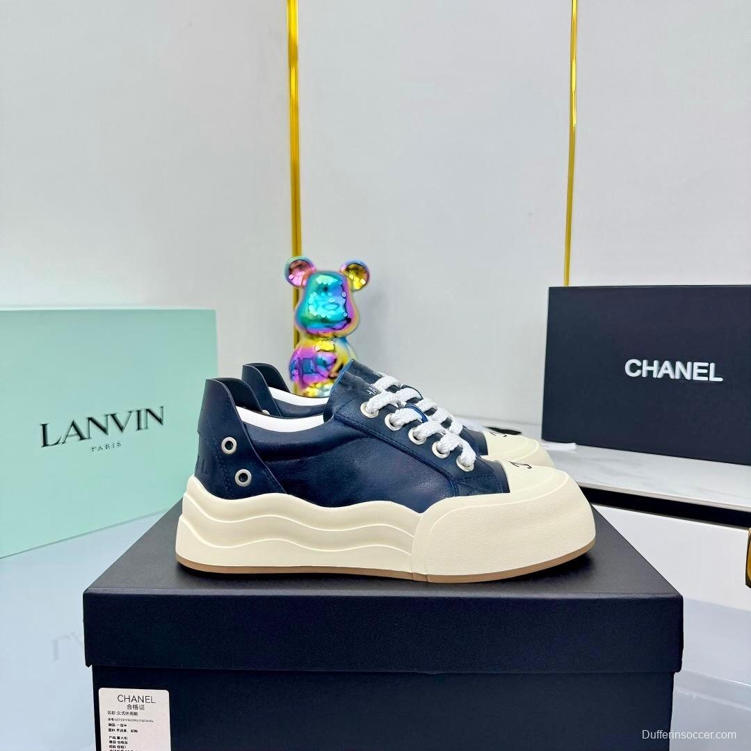 Chanel 2025 SS Panda Loafers Bread Shoes Original Calfskin - LY00320