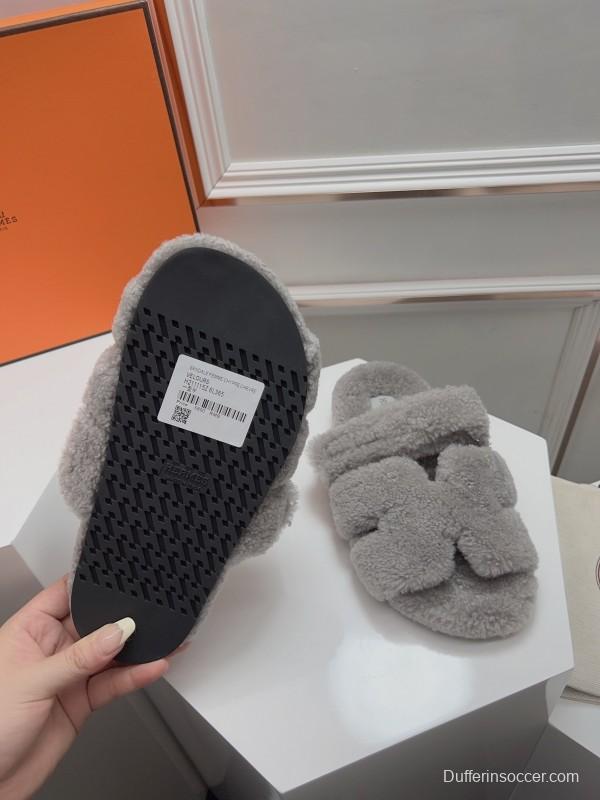 H Erijus Shoes 2025/SS Teddy Wool Slippers - LY00270