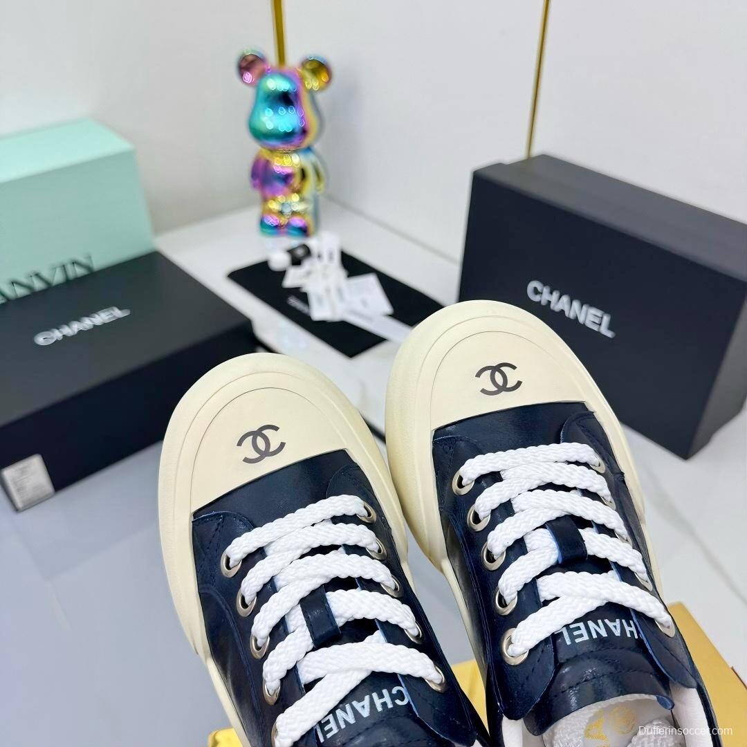 Chanel 2025 SS Panda Loafers Bread Shoes Original Calfskin - LY00320