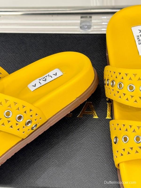 Alaia 2025SS Hollow-Out Casual Sandals - KFY00260