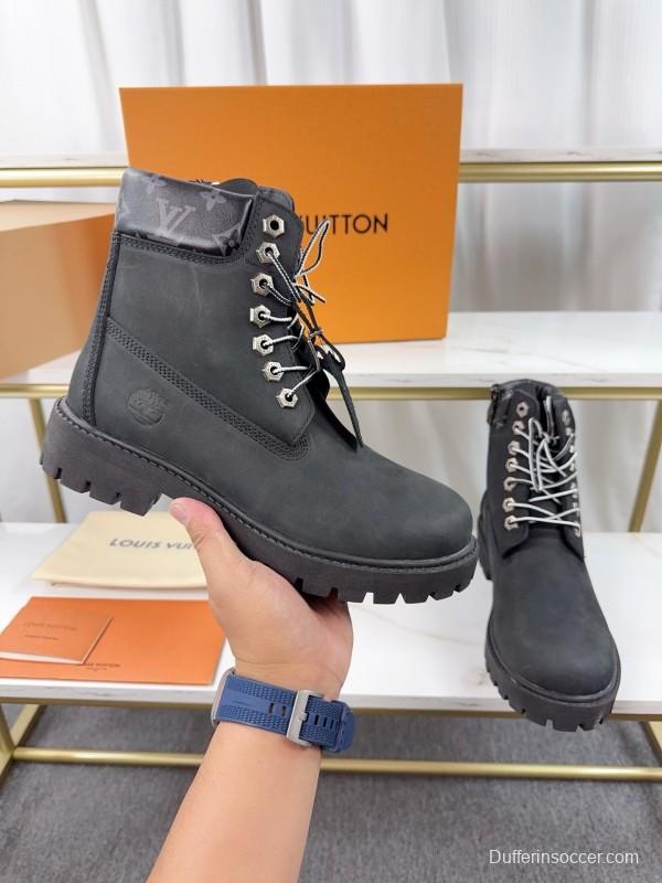 Timberland x LV Monogram Ankle Boots Waterproof Suede - LY00380