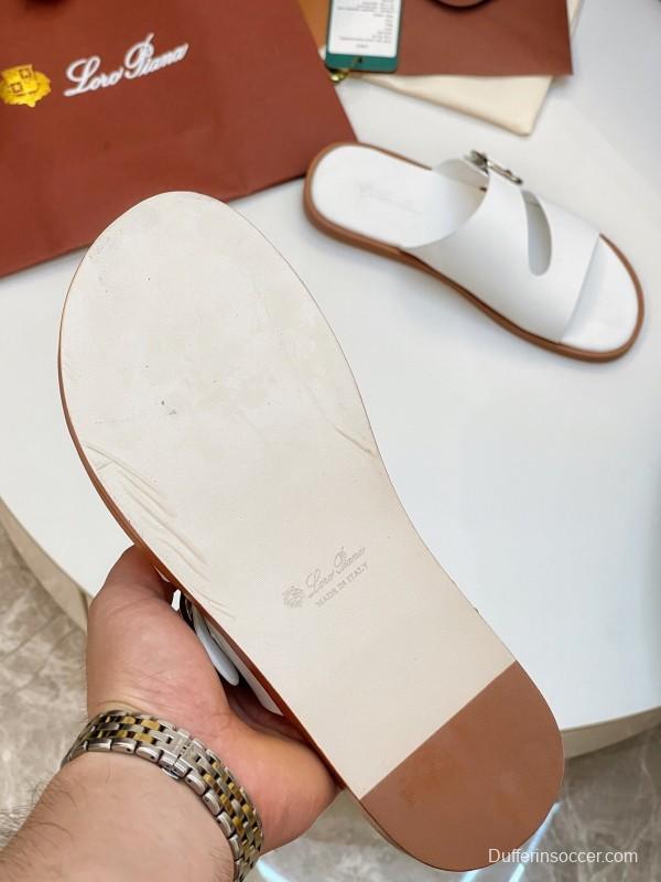 Loro Piana Men's Spring/Summer 2025 Casual Sandals with High-Quality Stitching - AS00250