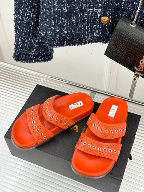 Alaia Spring Summer 2025 Laser-Cut Casual Sandals - KFY00260