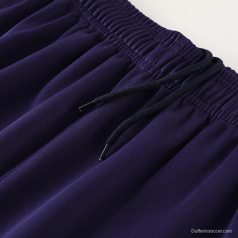 24/25  England Purple Full zipper Jacket Tracksuit+ long pants