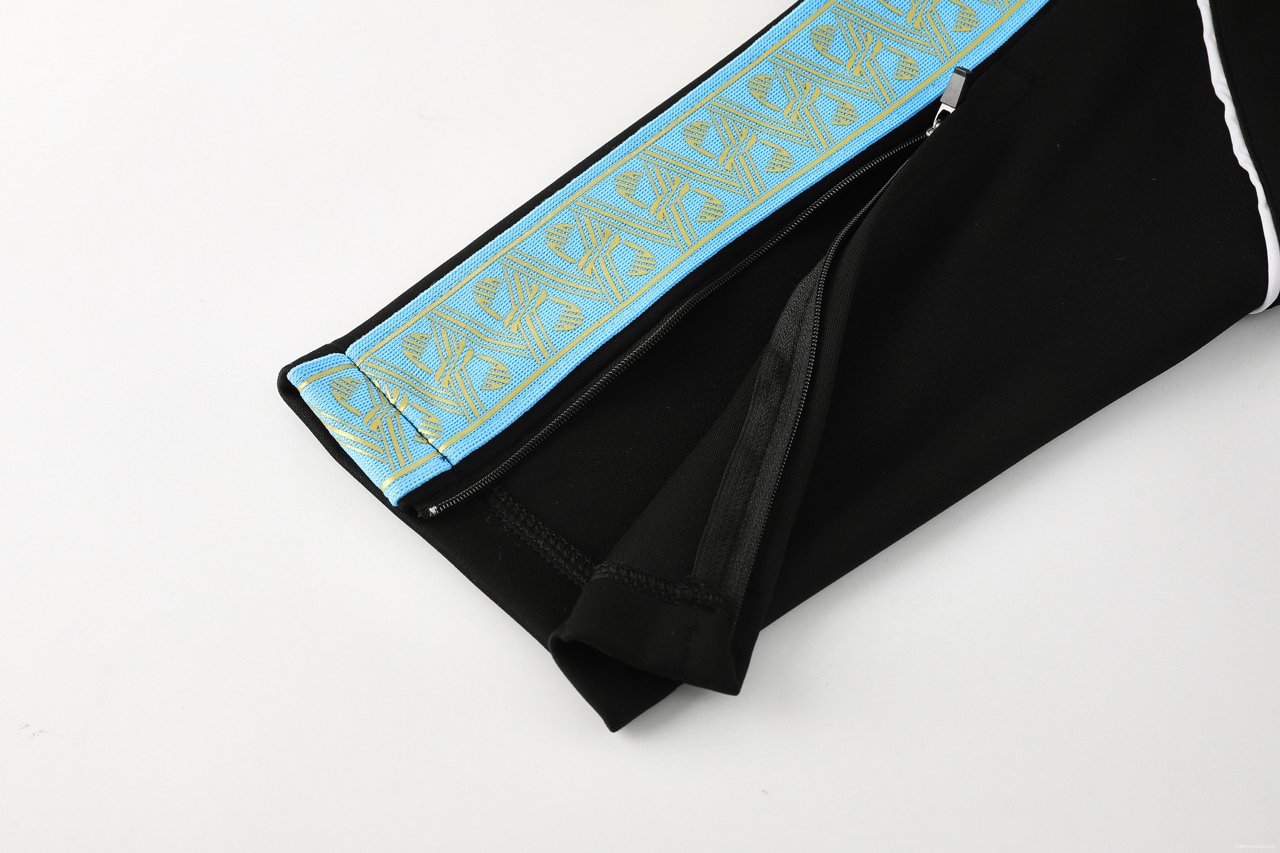 25/26 Olympique Marseille Black Full zipper Jacket Tracksuit+ long pants