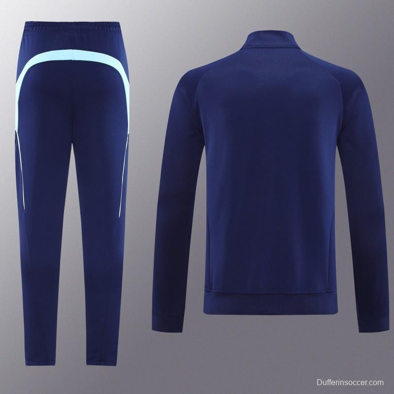 25/26 Ajax Amsterdam Navy Blue Full zipper Jacket Tracksuit+ long pants