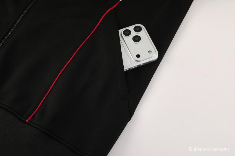 25/26 Liverpool FC Black  Full zipper Jacket Tracksuit+ long pants