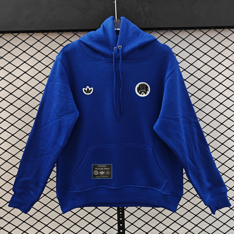 25/26 Adidas x Newcastle United Retro Embroidered Logo Hoodie 9 Colors