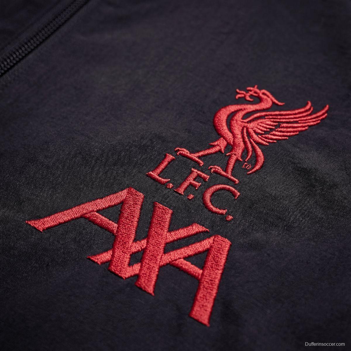 2026 Liverpool Black Jacket Windbreaker