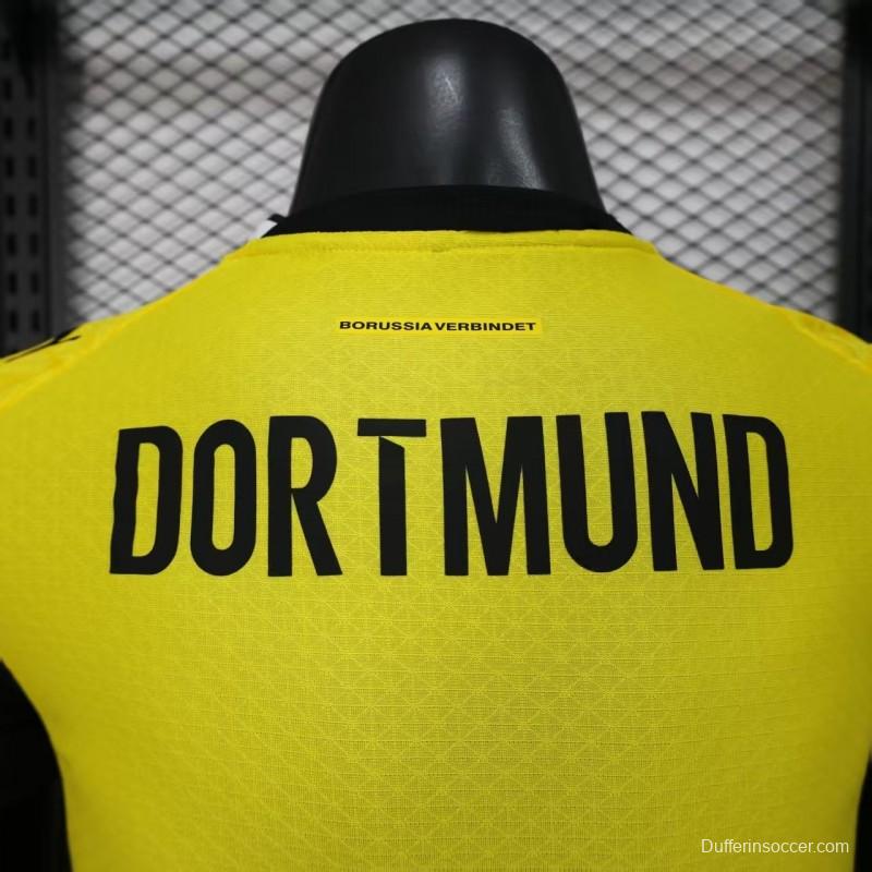 25/26 Player Version Borussia Dortmund Yellow with Black Trim Jersey