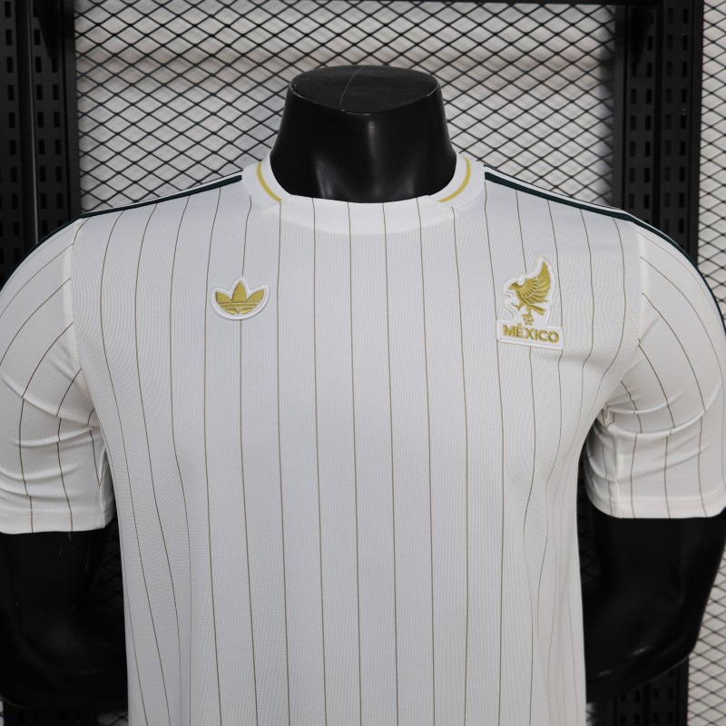 Player Version 2026 Mexico White Terrace Icons White Jersey