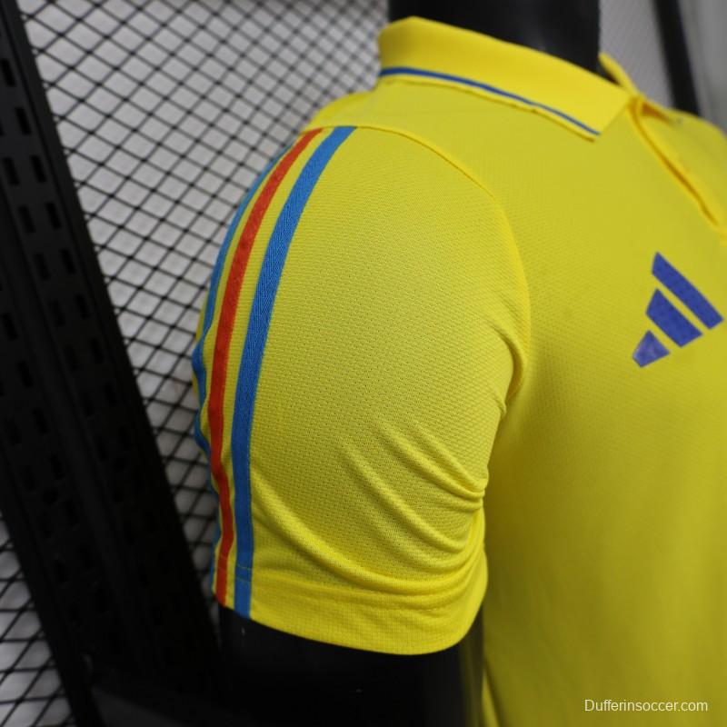 Player Version 2026 Colombia Yellow POLO Jersey