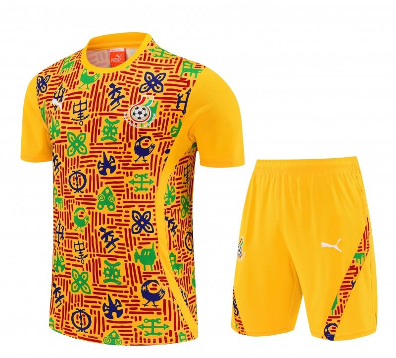 26/27 Ghana Yellow Short Sleeve+Soccer Shorts