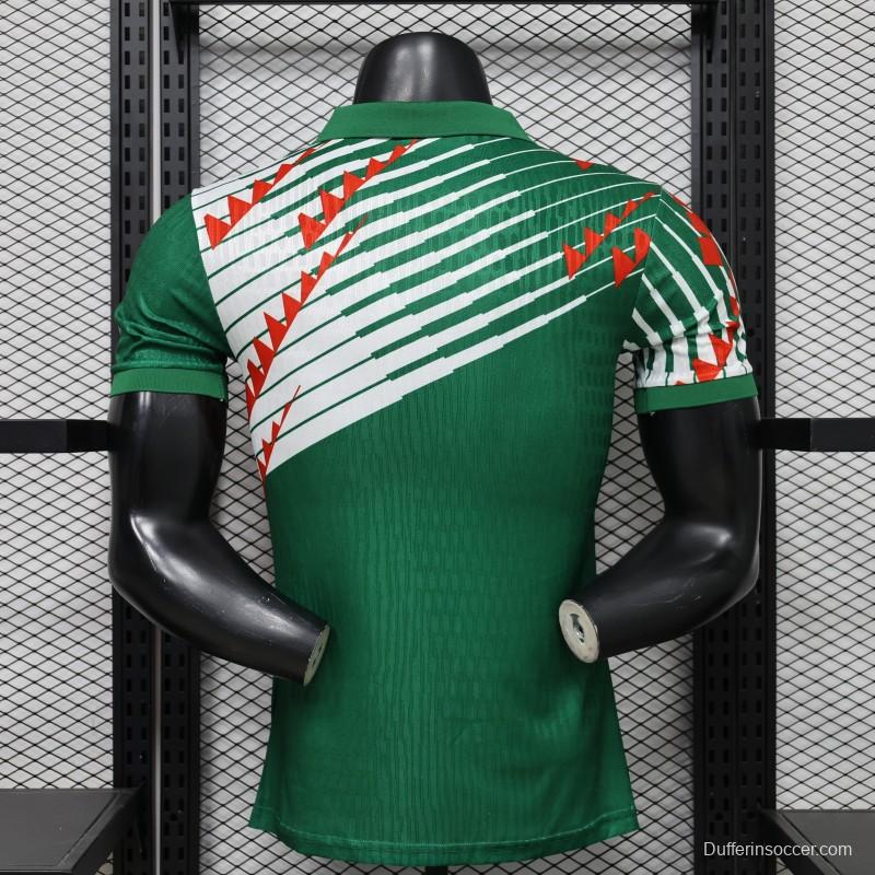 Player Version 2027 Mexico Home Green with Diagonal Graphic Jersey