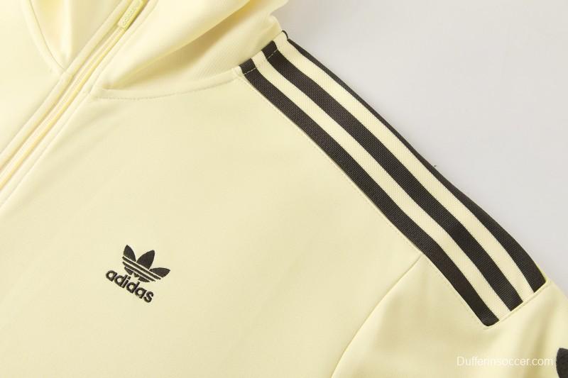 2026  Adidas Apricot Full Zipper Jacket + Long Pants