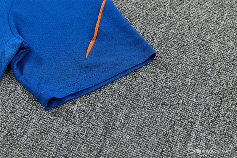 2026 France Blue & Orange Short Sleeve+Soccer Shorts