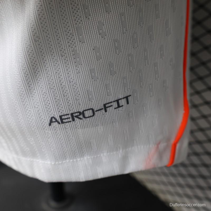 Player Version 2026 Netherlands  White with Orange  Away Jersey