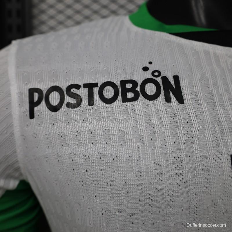 Player Version 26/27 Atlético Nacional White & Green Accent Away Jersey