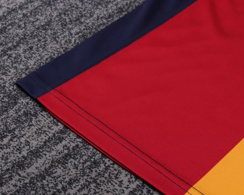 Retro Kids 00/01 AS Roma Maroon and Yellow Home Jersey