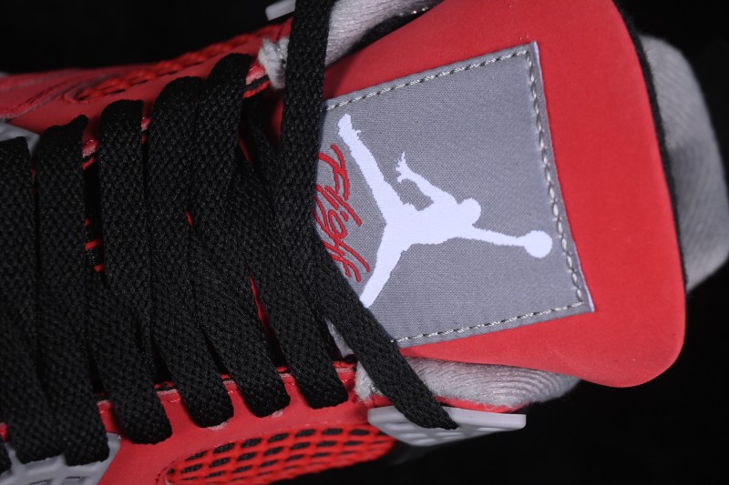 Nike Air Jordan 4 Retro Basketball Shoes in Bold Red - FQ8138-600